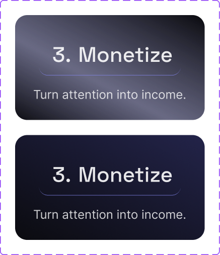 3. Monetize